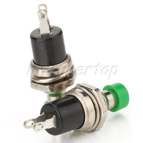 Momentary On Off Push Button Micro Switch Green 0.5A